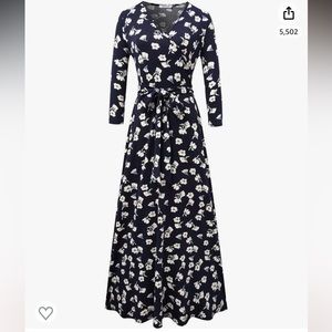 Knit faux wrap dress NWT size XL